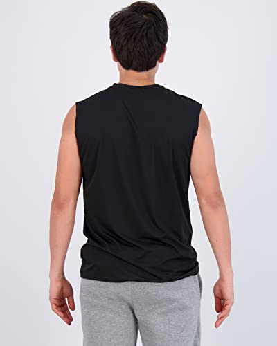 Real Essentials Men's Dry Fit Jersey Sleeveless Tank Top Muscle Yoga Active Sport Basketball Beach Gym Workout Running Fitness Athletic Gym Bodybuilding Undershirt Tee T-Shirt, Set 6, 3Xl, Pack Of 5 #TOP2