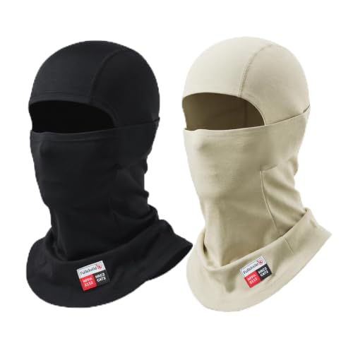 Image of Fullsheild FR Balaclava CAT2 7oz Flame-Retardant Cotton Face Mask, NFPA2112 | Arc Rated Covering Hood for Welding, Protective Helmet Liner for Men Women, UV Face Mask Windproof, Lightweight & Breathable