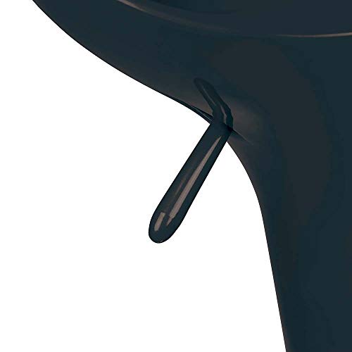 Banqueta Lótus Com Encosto Preta Unitária Mor