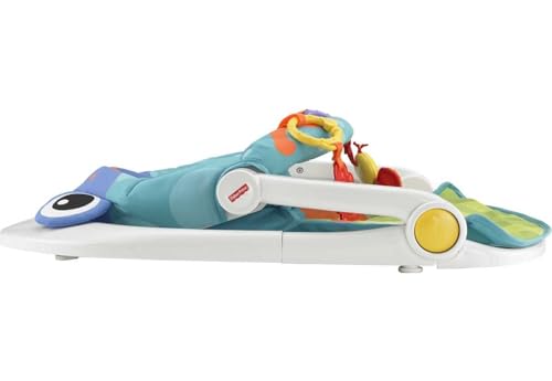Fisher-Price Portable Baby Chair Sit-Me-Up Floor Seat with Developmental Toys & Machine Washable Seat Pad, Froggy
