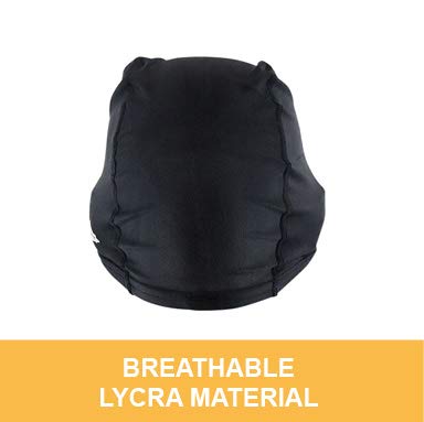 Matman Usa, Adult Wrestling Hair Cap, Hair Cover, W/Loops (Black) #TOP4