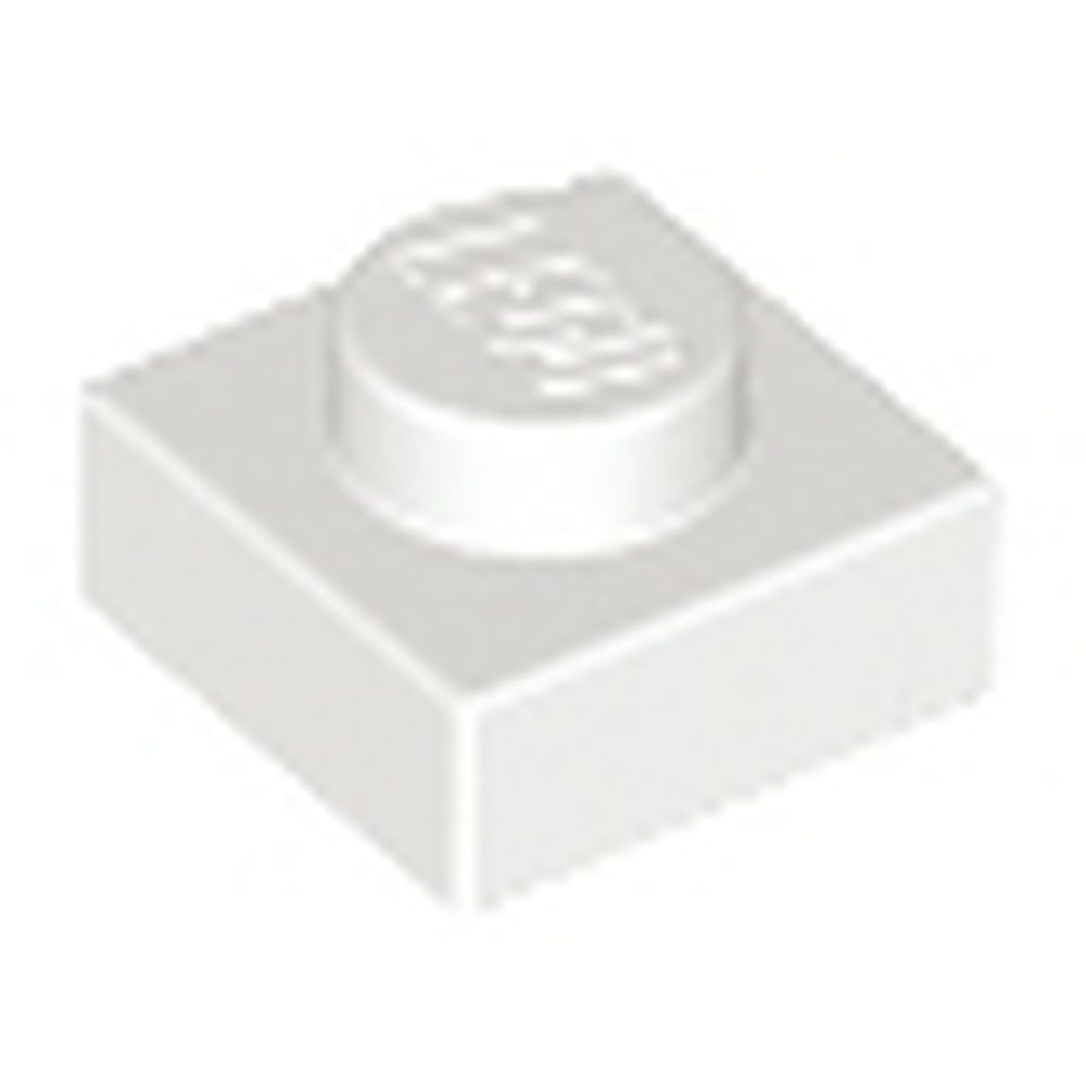 LEGO Brick Plate 1 x 1, Part 3024 (White, 10, count) — image 1