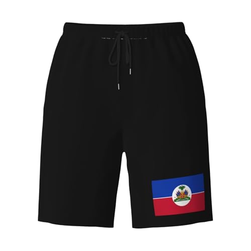 Haitian Flag Mens Swim Trunks Quick Dry Board Shorts 7" - Hawaii Beach Swimwear2