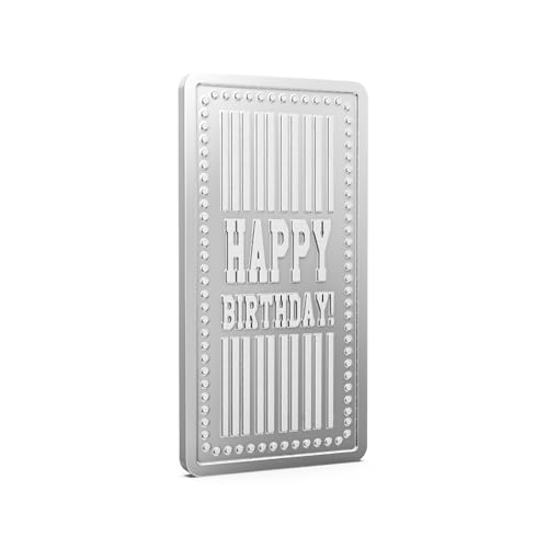 Image of Aspect Bullion Happy Birthday Silver Bar 999 Pure for Gifting & Investment