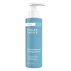 Paula’s Choice RESIST Anti Aging Foaming Cleanser – Hydrating & Soothing Face Wash with Hyaluronic Acid – Fights Blackheads – Combination to Oily Skin – 190 ml
