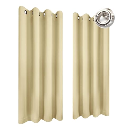 Rideaux thermiques design moderne beige aux finitions haut de gamme - 2