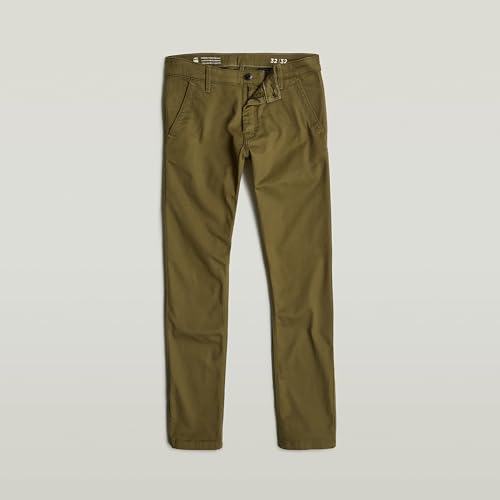 G-STAR Raw - Mens Skinny Chino 3.0, Color Dark Olive, Size: 30W x 32L4