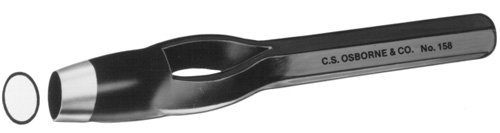 158-6 C.S. Osborne Oval Drive Punch 1/4x11/64