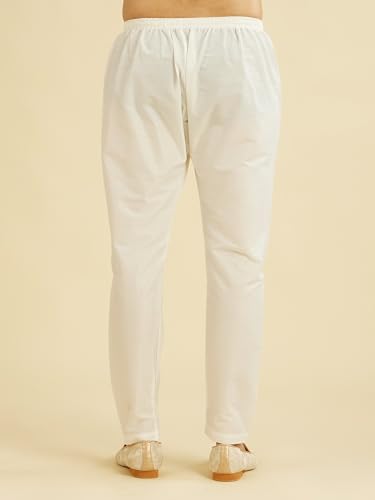 Image of DIWAS BY MANYAVAR Men's Art Silk Solid Pyjama (1pc)