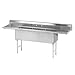 Advance Tabco FS-3-2024-24RL Fabricated NSF Sink, 3-Compartment, 24" Right & Left Drainboards,