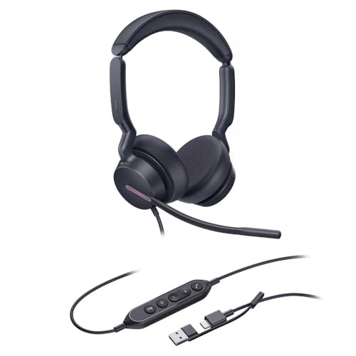 Yealink Headset UH46 Dual double écouteur haute fidélité avec busylight