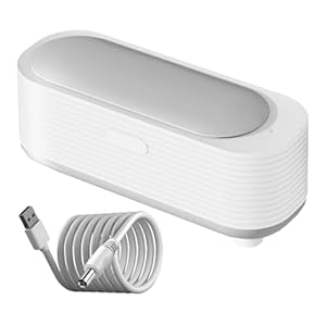 Ring Cleaner Machine, Household Cleaner, Sunglasses Professional Ultrasonic, Jewelry Eyeglasses, One-Touch Jewelries For Necklaces, Rings, Watches, Coins, Accessories, 19×6.8×7.2cm