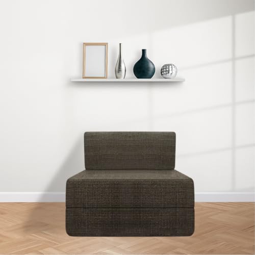 Image of CELLBELL Comfy Sofa Cum Bed 3x6 Feet | Foldable Dual Use Couch Bed with Soft Cushions, Washable Fabric Cover & Sturdy Frame | Space Saving Modern Design for Living Room, Bedroom & Guest Use (Grey)