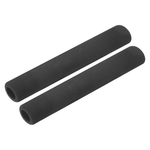 uxcell 2pcs Foam Tubing for Handle Grip Support, Pipe Insulation, 17mm ID 27mm OD 195mm Black