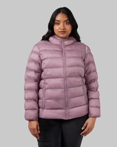 32 Degrees Women's Lightweight Recycled Poly-Fill Packable Hooded Jacket | Zippered Pockets | Water Repellent2