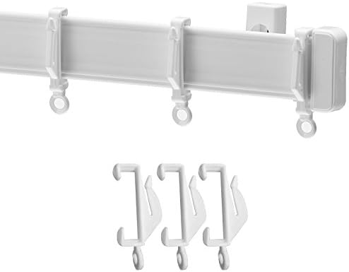 Curtain Track - Single/Double Rails Available- Plastic track - White (Single 1.5m)