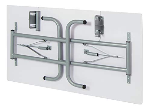 Sew Ready Folding Multipurpose Sewing Table - 47.5" W X 28" D Foldable White Hobby And Sewing Machine Table With Adjustable Shelf - Can Also Be Used As Computer Desk #TOP4