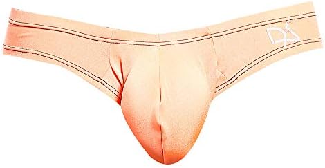 Daniel Alexander Mens Fashionable V-Shaped Erotic Back Bulge Pouch Emotion Slip Thong Underwear Orange