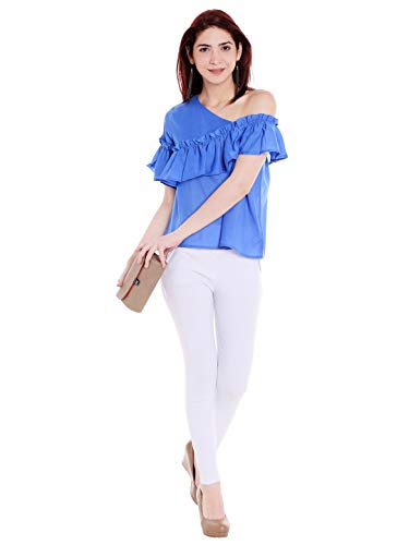 Image of Style Quotient Women Blue Solid Top-Blue