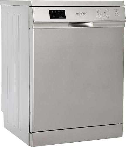 Respekta Spülmaschine freistehend 60 cm/Standgeschirrspüler mit 2 Sprühebenen / 4 Programme/Startzeitvorwahl / 12 Maßgedecke/besonders...