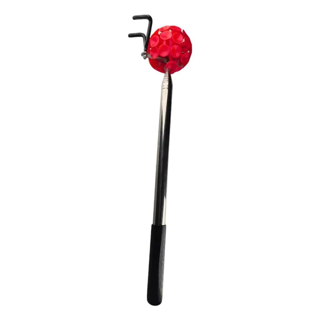 Praktischer Disc Golf Retriever mit Ausziehbarer Stange Saugnapf Und Haken Aus Langlebigem Edelstahl für Müheloses von Discs für Profis Und An