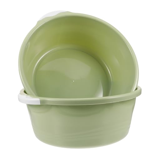 Gatuida 2 Lavabos De Plástico Para El Hogar Lavabos Para Remojo De Pies Cuencos Para Adultos Para Pedicura Lavabos Para El Baño Lavabos Para Pies Cubos Color Verde