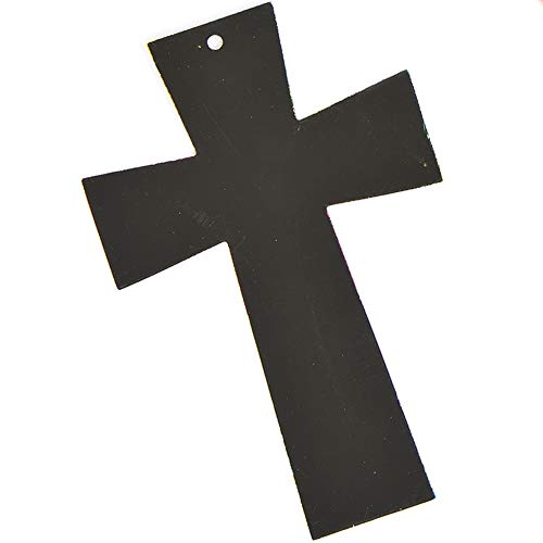 Baker Ross EV599 Scratch Art Crosses, Perfect for Children to Design and Decorate, Ideal for Home Activities, Craft Group Tasks, Sunday School Projects and General School Work (Pack of 12), 15cm