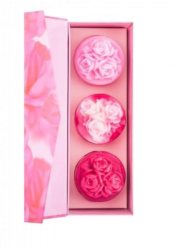 Rose of Bulgaria Seifenset handgearbeitete Seifen 3Stk Rose