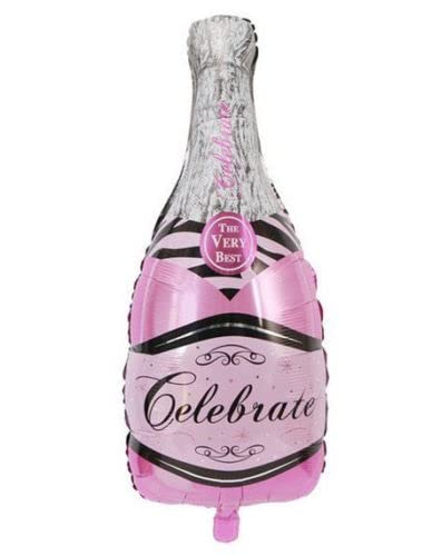 Pink Bottle Foil Balloon, 93cm (2 pack)