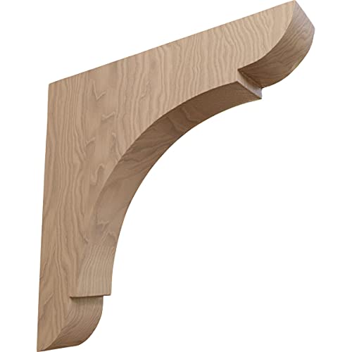 Ekena Millwork BKTW01X10X10OLGM Large Olympic Wood Wood Brackets, 1 3/4"W x 10"D x 10"H , Mahogany