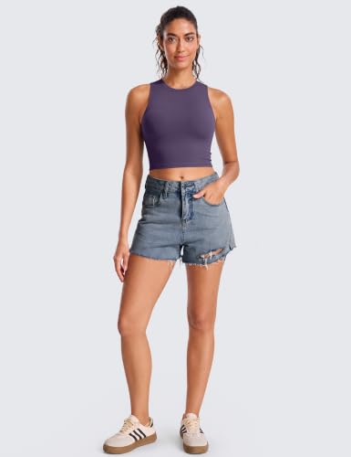 Image of Natural Feelings Nudi Sports Bras for Women Removable Padded Yoga Tank Tops Sleeveless Fitness Workout Crop Tops