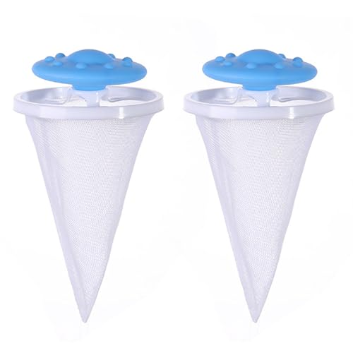 our fave 2 piezas reutilizables para recoger pelos de mascotas para lavadora, bolsa de malla para quitar pelusas, bolsa de colada, filtro de lavandería, accesorios para el hogar
