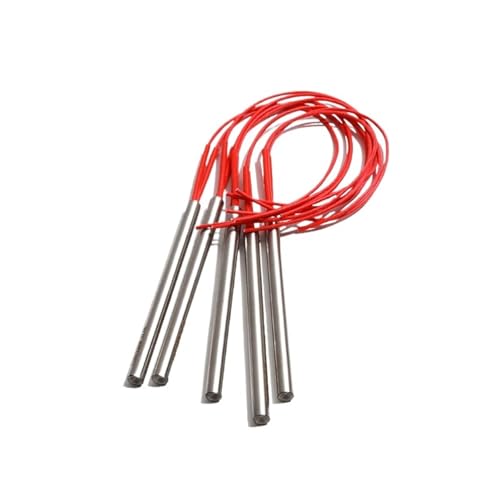YZHATDH Stainless Steel Electric Cartridge Heating Element 220V 6MM-20MM Dia. 120MM Length Red Wire Industrial Molding Heater