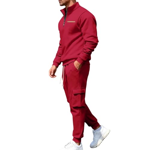 Costume formel de prestige et tenue d'affaires rouge deux pièces XXXL