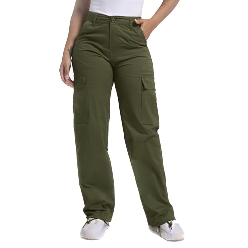 Soulsfeng Womens Green Baggy Cargo Pants...