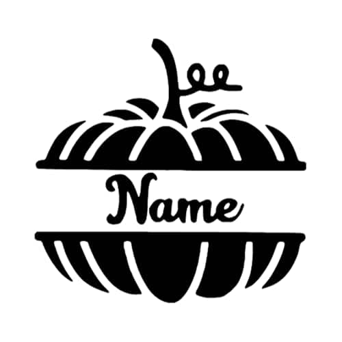 Personalized Pumpkin Iron On Decal Patch for Clothing, DIY