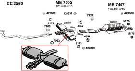Ansa ME7505 Exhaust Muffler