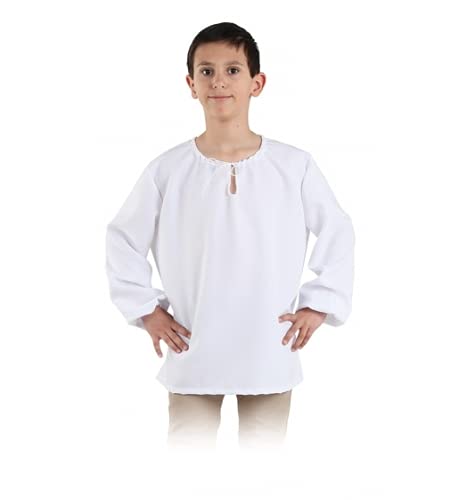 Fiesta y Carnaval, S.L. Camisa Medieval Infantil Talla 10.