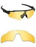Alphax - Lenti di ricambio polarizzate per Oakley Radar EV Path, (Tracer Yellow Non-polarized), Taglia unica