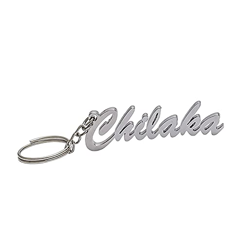 Govind Crafted personalized name keychain 2.5mm Thick material stainless steel Silver colour Customized Gifts For lover