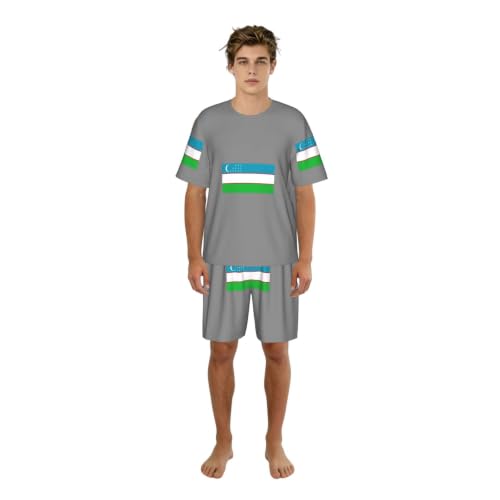 Pyjama Ouzbékistan homme pour vos soirées détente et nuits d'été
