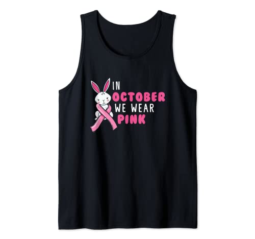 Conciencia sobre el cáncer de mama Octubre Fighter Support Warrior Hope Camiseta sin Mangas