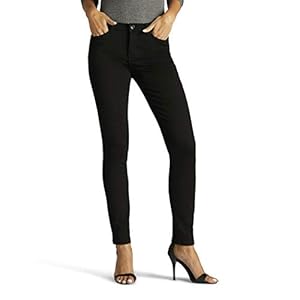 Lee-Womens-Size-Tall-Sculpting-Slim-Fit-Skinny-Leg-Jean Lee Women's Size Sculpting Slim Fit Skinny Leg Jean, Black, 10 Tall