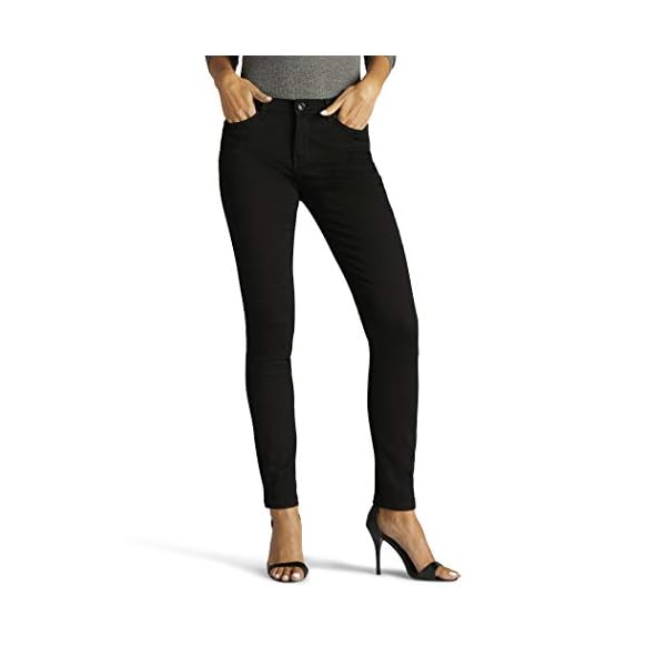 Lee-Womens-Size-Tall-Sculpting-Slim-Fit-Skinny-Leg-Jean Lee Women's Size Sculpting Slim Fit Skinny Leg Jean, Black, 10 Tall