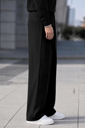 FTX Store FTX Men Relaxed Fit Korean Trouser Black - Image 4