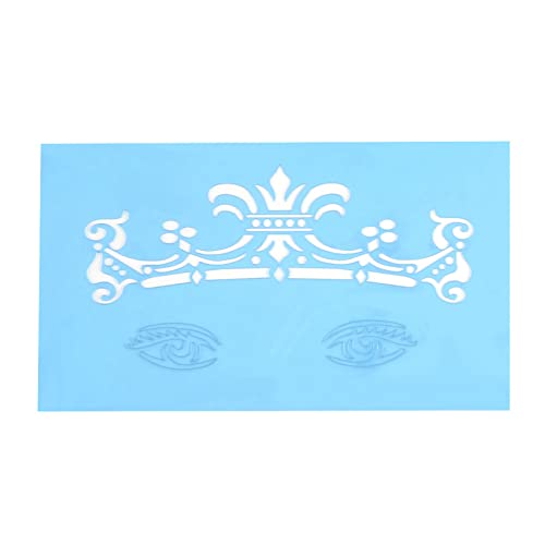 Estêncil de Flor Borboleta Delicada e Elegante, Estêncil de Pintura Facial Durável, para Dramatizaçã