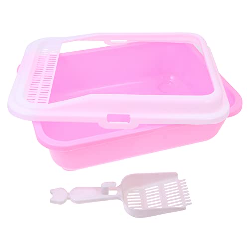 BCOATH Box Little Picker Semi Litter Abs Proteção Areia Panelas Grandes Canto Quadrado - Peneira Sup