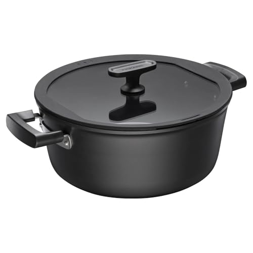 Fiskars Casserole avec Couvercle, Hard Face, Diamètre 26 cm