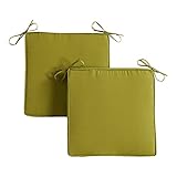 Greendale Home Fashions Outdoor 18-inch Square Reversible Seat Cushion with...