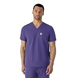 Carhartt Force Essentials Men's Modern Fit V-Neck Scrub Top - Grape, S